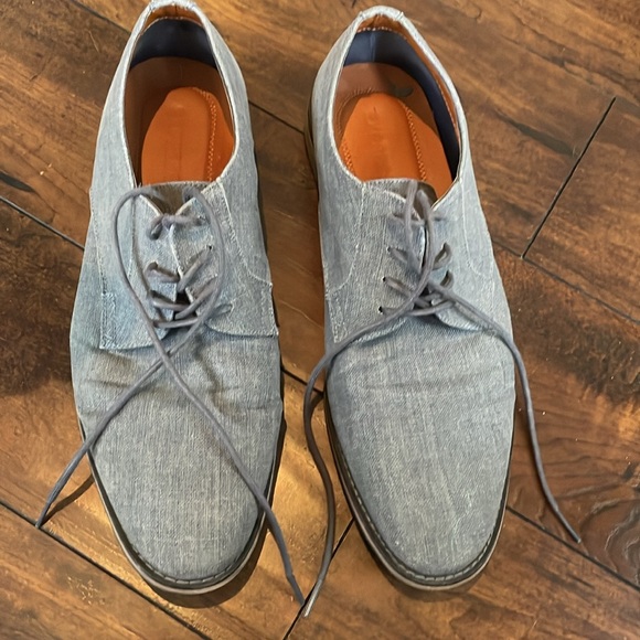 Blue texture Express dress shoes - Picture 3 of 6